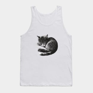 Cute sleeping cat Tank Top